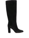 Gianvito Rossi Slouch 85 Knee-high Suede Boots In Black
