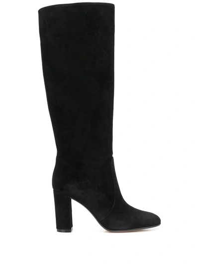 GIANVITO ROSSI GLEN 85MM SUEDE KNEE-HIGH BOOTS