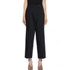 HELMUT LANG BLACK WRAP TROUSERS