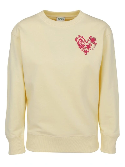 Kenzo 'lucky Star' Sweatshirt In Vanille