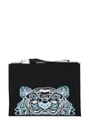 KENZO KENZO TIGER EMBROIDERED POUCH