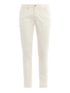 Dondup Mid-rise Skinny Jeans In White
