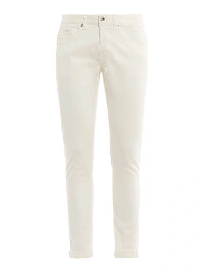 Dondup Mid-rise Skinny Jeans In White