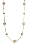 TEMPLE ST CLAIR MOONSTONE & DIAMOND CLUSTER NECKLACE,N14153-BMTRIPV32