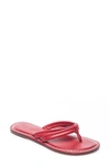 Bernardo Miami Sandal In Red Antique Calf Hair