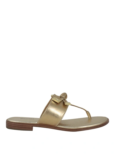 Michael Kors Ripley Sandals In Gold