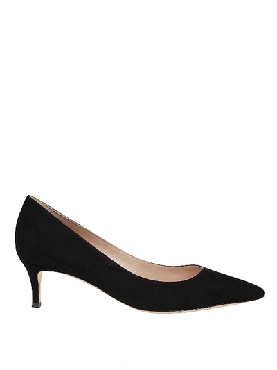 Giuseppe Zanotti Womens Black Suede Pumps