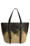 ALLSAINTS PLAYA EAST/WEST WOVEN STRAW BEACH TOTE,WB170S