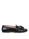 TOD'S GOMMINO CROCO PRINT LOAFERS