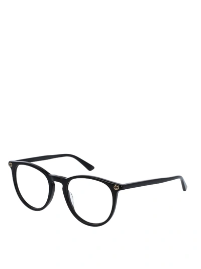 Gucci Tortoiseshell Patterned Eyeglasses In Black