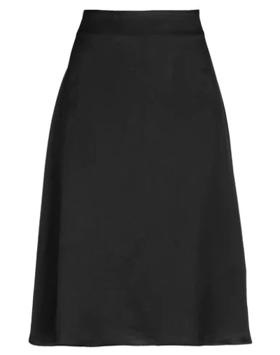 Dondup Midi Skirts In Black