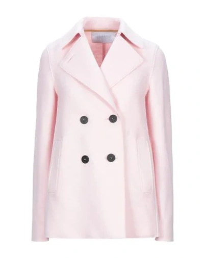 Harris Wharf London Coat In Pink
