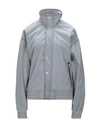 Artica Arbox Long Step Hem Windbreaker Jacket In Silver Grey