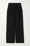 LE KASHA SOHAG LINEN WIDE-LEG PANTS