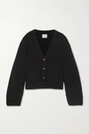 Khaite Scarlet Knitted Cardigan In Blue