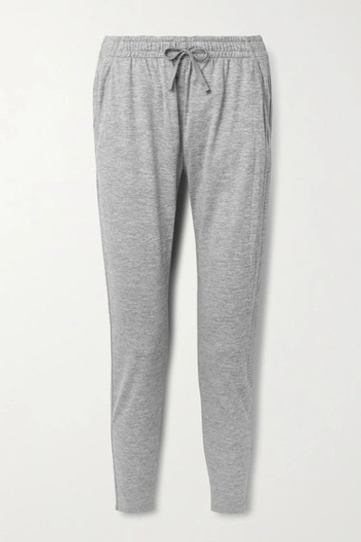 We Over Me The Zen Stretch-jersey Track Pants In Gray