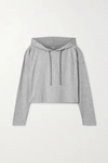 WE OVER ME THE ZEN CROPPED STRETCH-JERSEY HOODIE