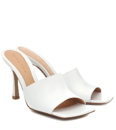 Bottega Veneta Stretch Leather Sandals In White