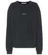 Acne Studios Black Cotton Jersey Crewneck Sweatshirt Women In Black