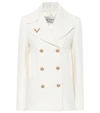 VALENTINO DOUBLE-BREASTED WOOL COAT,P00488496