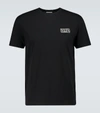 Valentino Tee With Logo Patch Vltn In Black