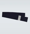 Thom Browne Lobster Intarsia-knit Wool Scarf In Blue