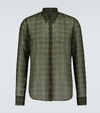 DRIES VAN NOTEN LONG-SLEEVED CHECKED SHIRT,P00491056