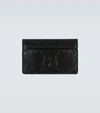 GUCCI GG EMBOSSED LEATHER CARDHOLDER,P00491578
