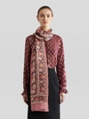 ETRO JACQUARD SCARF WITH FLORAL DESIGNS