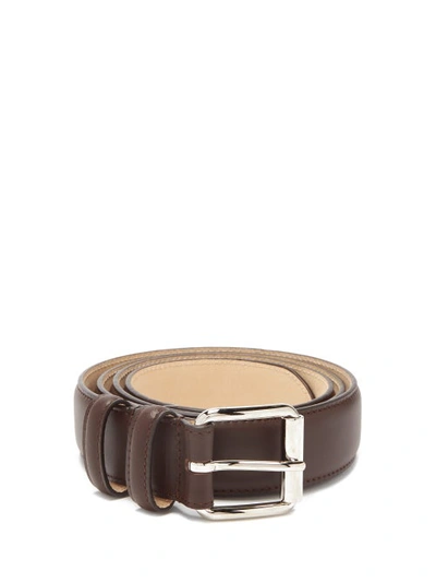 Apc 3cm Paris Leather Belt In Brown