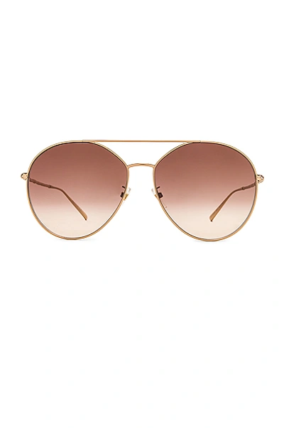 Givenchy Round Sunglasses In Gold & Brown Gradient