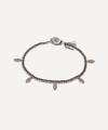 BROOKE GREGSON ROSE GOLD MARQUISE PENDANT DIAMOND SILK BRACELET,000709356