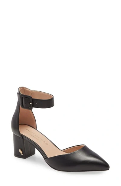 Kurt Geiger Burlington Ankle Strap Pump In Black Suede