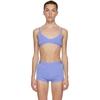 HELMUT LANG HELMUT LANG BLUE KNIT BRA