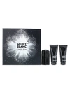 MONTBLANC EMBLEM 3-PIECE EAU DE TOILETTE, AFTER SHAVE BALM & SHOWER GEL SET,0400012761428