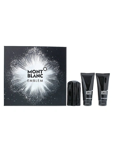 Montblanc Emblem 3-piece Eau De Toilette, After Shave Balm & Shower Gel Set