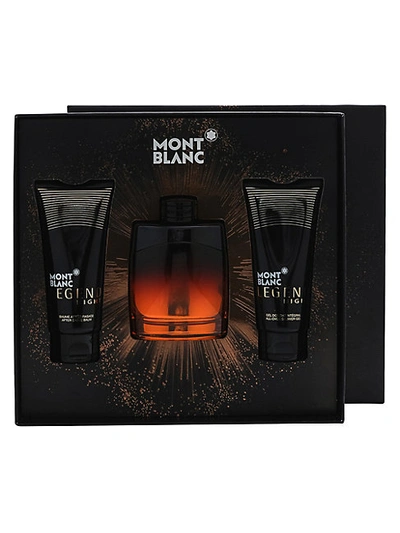 Montblanc Legend Night 3-piece Eau De Toilette Spray, After Shave Balm & Shower Gel Set
