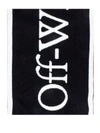 OFF-WHITE BLACK LOGO KNIT SCARF,11422008