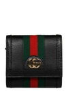 Gucci Ophidia Leather Bifold Card Case In Black