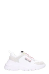 VERSACE JEANS COUTURE SNEAKERS IN WHITE LEATHER,11421970