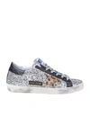 GOLDEN GOOSE SUPERSTAR SNEAKER IN SILVER GLITTER,11420226