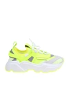 Dolce & Gabbana Daymaster Sneaker In Stretch Jersey In Yellow