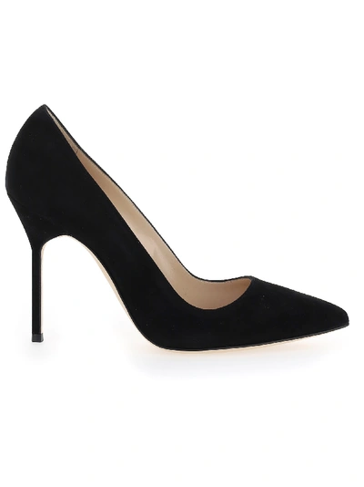 Manolo Blahnik 'bb' Pointy Toe Pump In Black