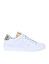 LEATHER CROWN SNEAKERS IN WHITE LEATHER,11419893