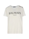 BALMAIN SS 3 BTN VINTAGE LOGO T-SHIRT,11423814