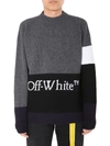 OFF-WHITE COLOR BLOCK SWEATER,11422158