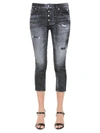 DSQUARED2 CROPPED JEANS,S75LB0344 S30357900