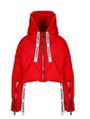 Khrisjoy Shorty Cropped Down Jacket In Red