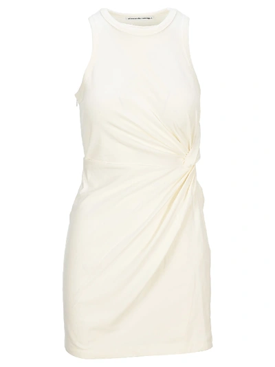 Alexander Wang T T By Wist Mini Dress In Ivory