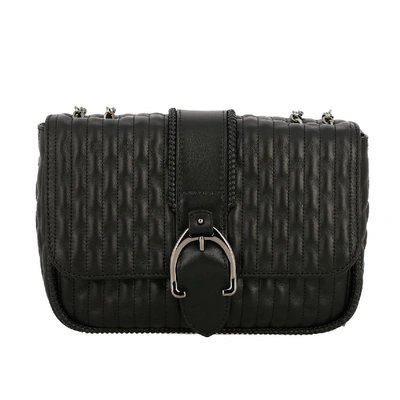 Longchamp Shoulder Bag In Matelass&eacute; Leather In Black
